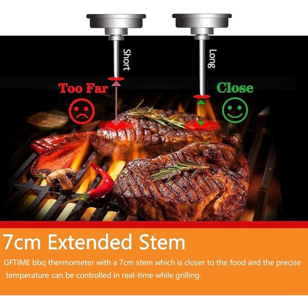 6CM Termometer, BBQ Røgetermometer, BBQ Termostat og Andre BBQ Termometre