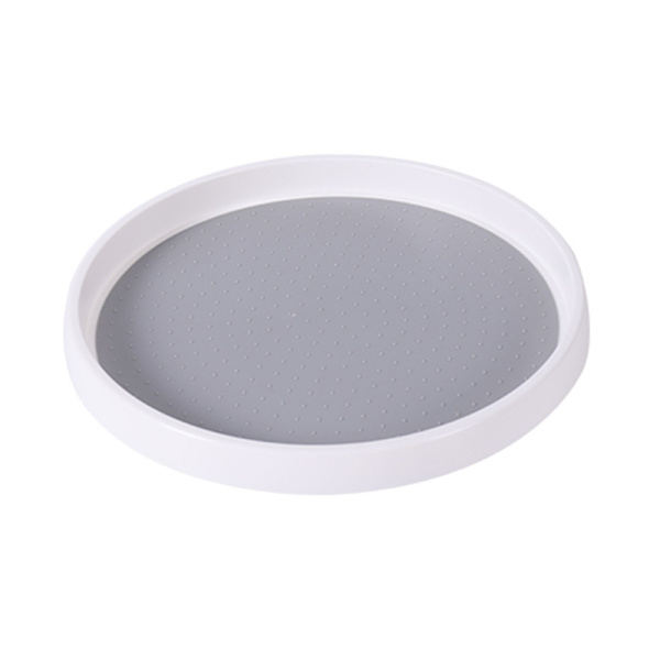 Skridsikker Lazy Susan Drejeskive, Enkelt Rundt Roterende Køkkenkrydderiarrangør til skabe, Pantry, Badeværelse, Køleskab - 30 cm