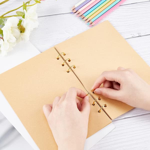 12 x 3-ringsbindere, gæstebogsring, metal løsbladsring, hængselring til notesbog og album