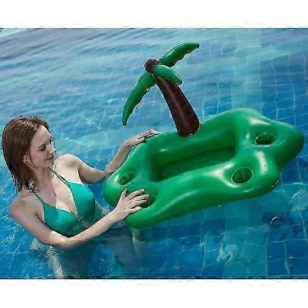Poolflåde, flydende poolbar, oppustelig poolbar, kopholder, oppustelig palme
