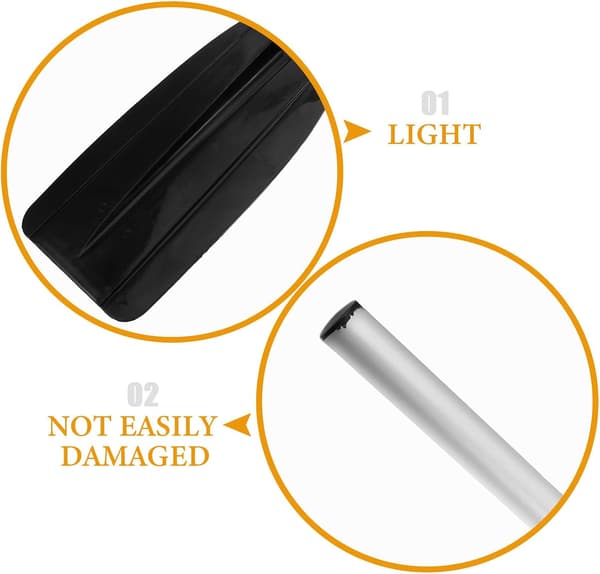 Aluminum Alloy Kayak Paddle 77cm Short Thickened Canoe Paddle Replacement