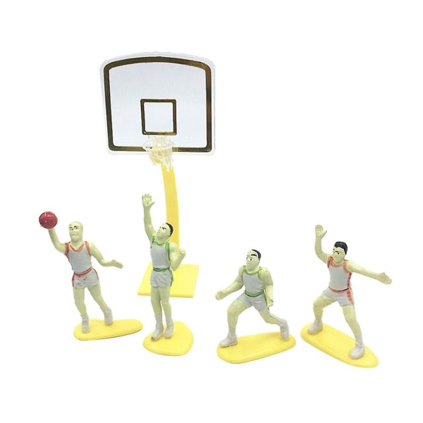 1 Set Tårta Toppers Dekoration DIY Basketboll Tårta Dekoration Ornament Bakning Dekor För Hem Födelsedag