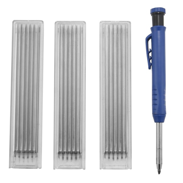 Solid Carpenter Penna med Vässare Set 1 Carpenter Pennor Marker Mekanisk Penna Refill Scrib