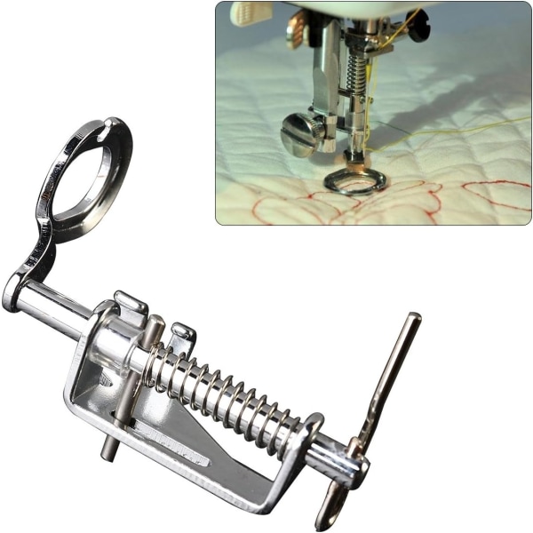 3pcs Large Metal Darning/Free Motion Sewing Machine Presser Foot for All Low Shank and More Sewing Machines - Include Close Toe, O