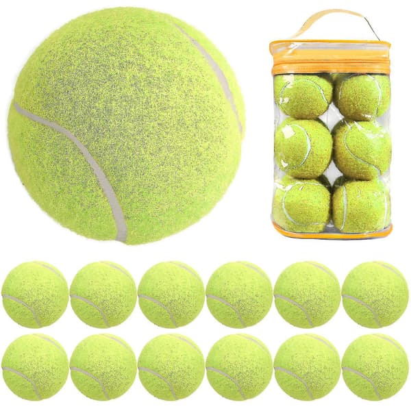 (Yellow) 12-pack Pressure-matched and Training Tennis Balls