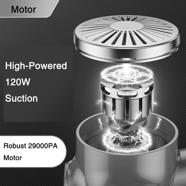 High Power Mini Car Vacuum Cleaner Large Battery Display Cordless Handheld Vacuum Cleaner for Deep Cleaning Needs