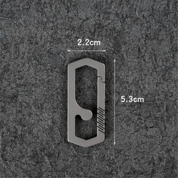 Titanium Karabiner Clip Multifunktionel Karabiner Nøgle, Titanium Karabiner Nøglering Clip, til Mænd og Kvinder