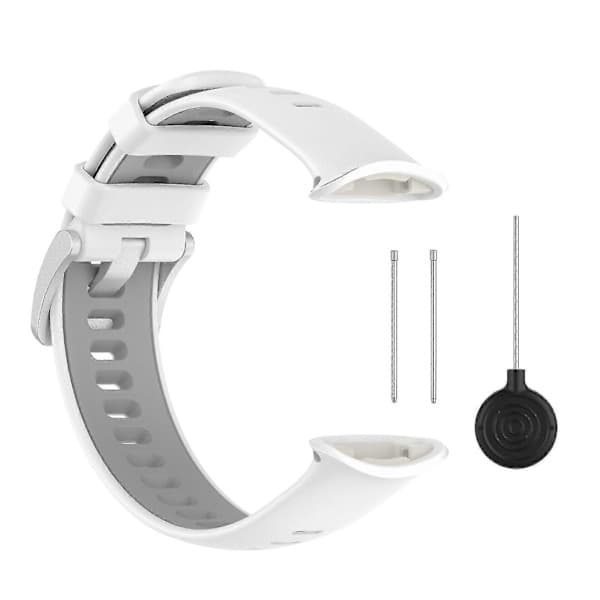 Silicone Bracelet Compatible with Polar Vantage V2 White Grey White Grey