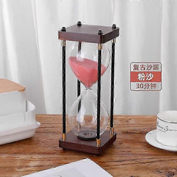 Stort timeglas 60 minutter, timeglas, regnbueglas-timeglas, gave-timeglas, til hjemmet, skrivebord