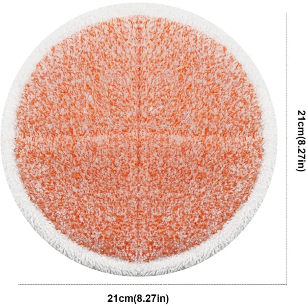 8-pak Mop-puder udskiftningssæt Kompatibel med 2039A 2124: 4 Heavy Scrub-puder, 2 Bløde puder, 2 Scrubby-puder af BeiLan (8 stk)