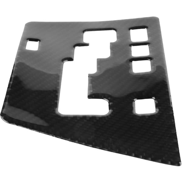 Til Dodge Challenger 2008-2014 Biltilbehør Kulfiber Gearskiftepanel Mærkat, Sort
