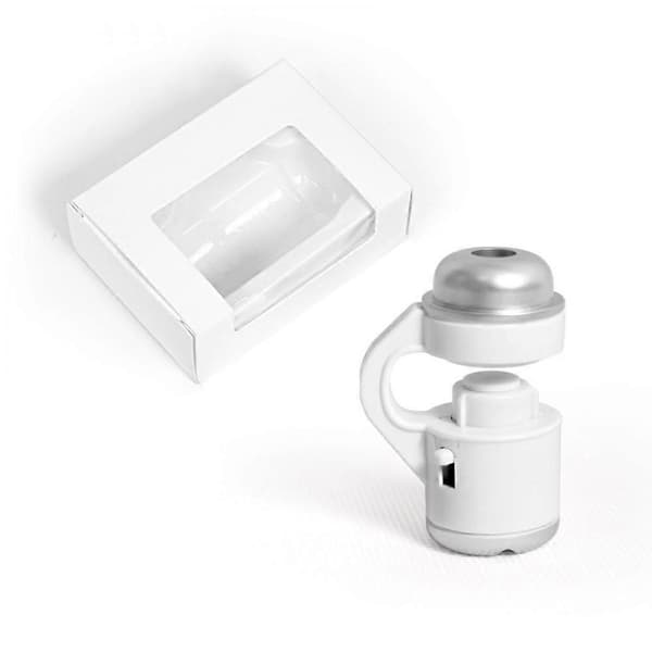 30X Zoom LED Magnifier Clip-On Universal Mobile Phone Microscope Micro Lens Phone Camera Magnifier White