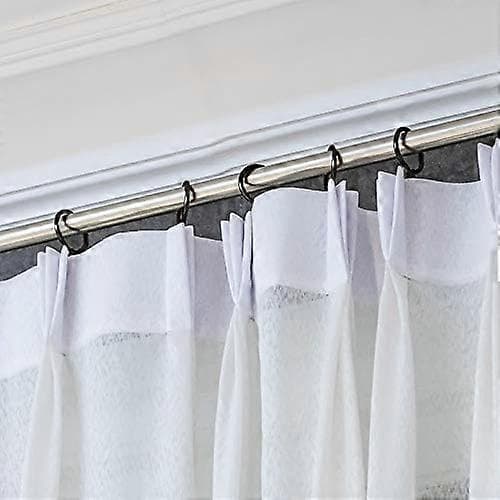 6 st Draperiringar i metall för fönster, dörr och dusch