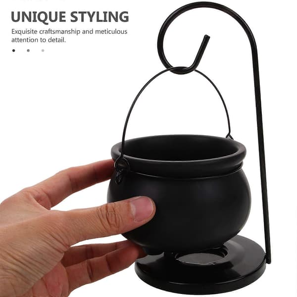 1 Set Hanging Cauldron Wax Melt Burner Essential Oils and Fragrant Melter
