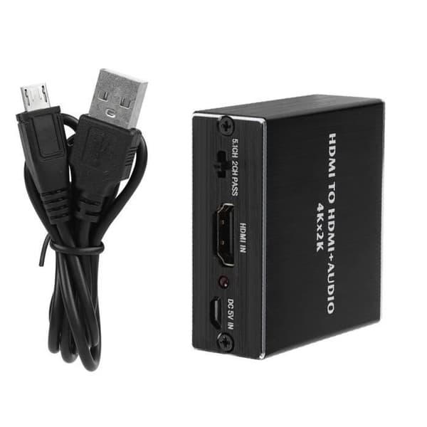 Converter HDMI 4K * 2K HDMI to HDMI + SPDIF + 3.5mm Audio Output Audio Splitter Extractor - HEN