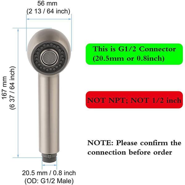 M91209 2-Function Kitchen Faucet Universal Spray Nozzle G1/2\" Sink Mixer Connection
