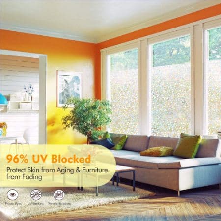 45 * 200cm 3D laser dot electrostatic glass film self-adhesive fr