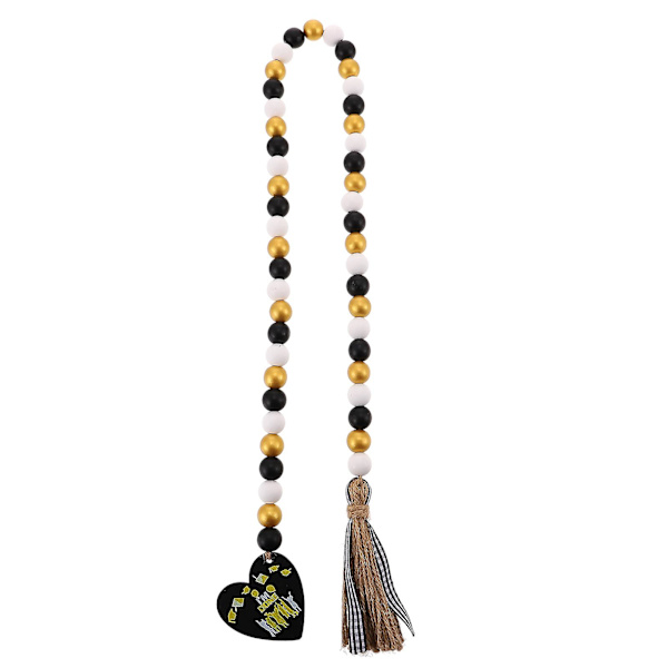 Graduation Season Puupallot Garland Maalaismainen Puinen Ripustuskoriste Tassellilla 92CM love 92CM
