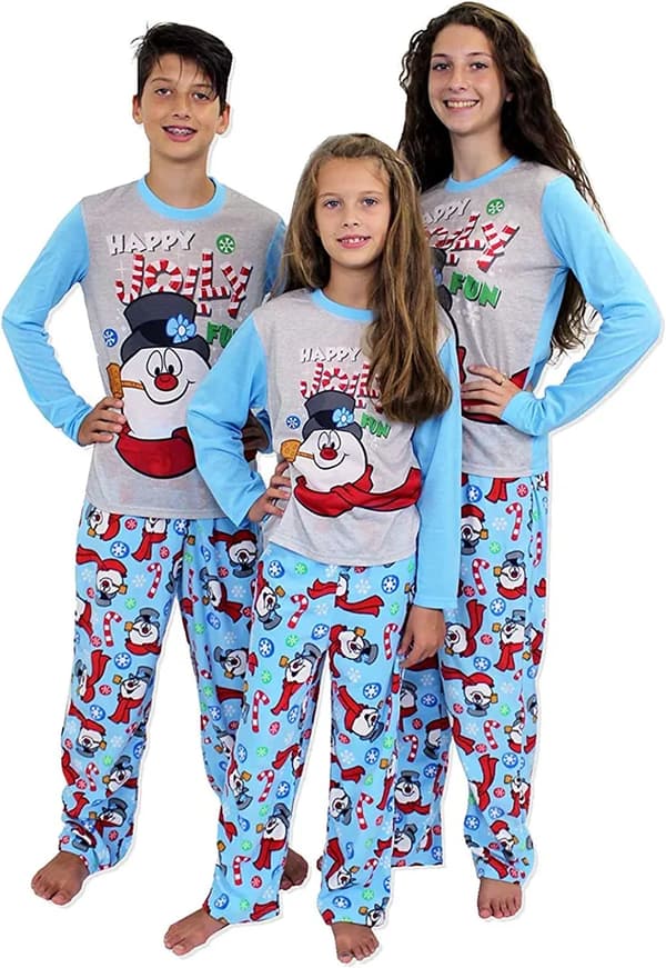 Jul Förälder-Barn Tryck Långärmad Pyjamas Hemkläder Jul 2-Delad Set, Man M