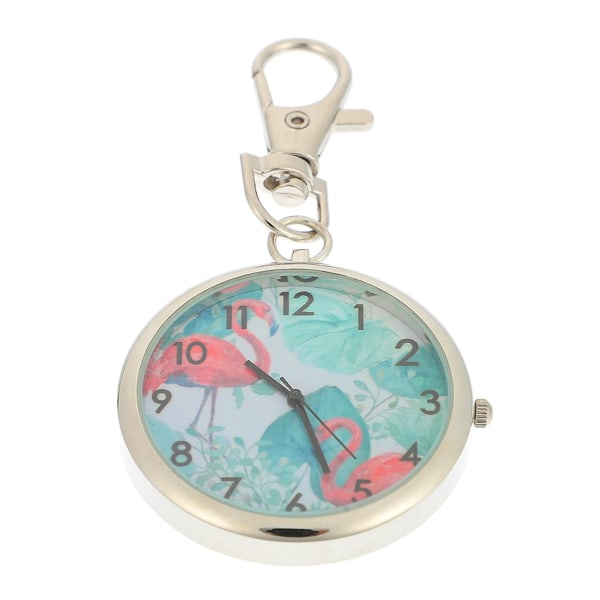 Digimon Watch Key Ring Watch Antique Pocket Watch Digital Pocket Watch Nurse Alloy WatchSilver8.5X4.