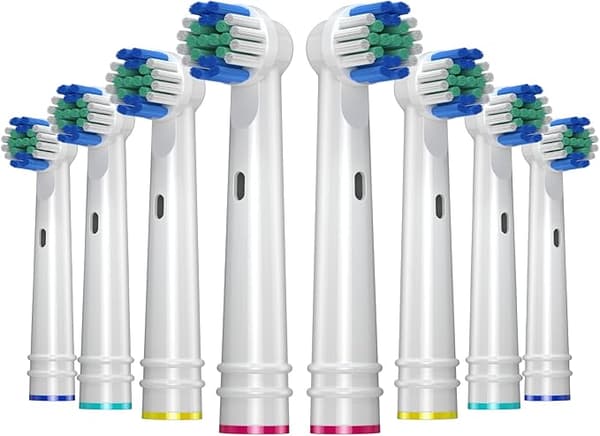 8 elektriske tandbørstehoveder, erstatningshoveder, erstatningsbørstehoveder til Oral B, 8 tandbørster e