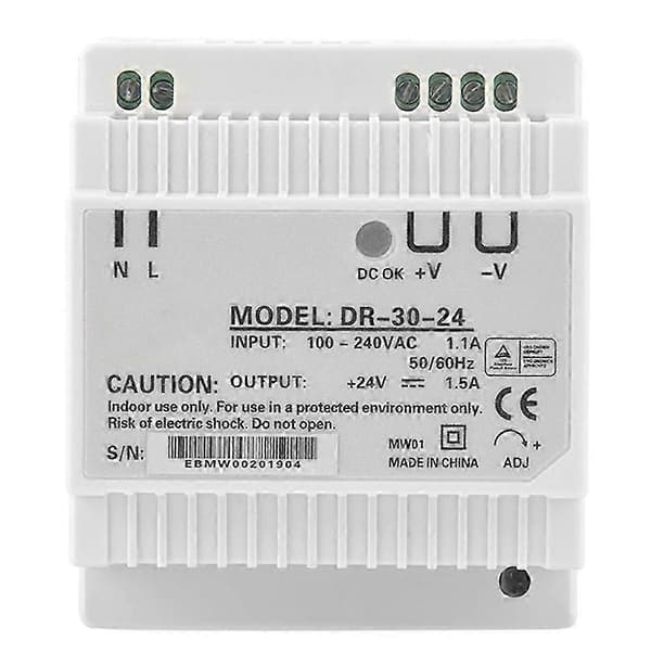 DR-30-24 30W Single Output 24V DIN Rail Power Supply AC/DC Switching Power Supply [DB]