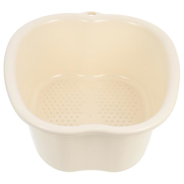 Fotbadskärl Bärbar Fotbadsbalja Fotbadsbalja Fotbadskärl Beige 37,5x32,3cm Beige 37.5x32.3cm