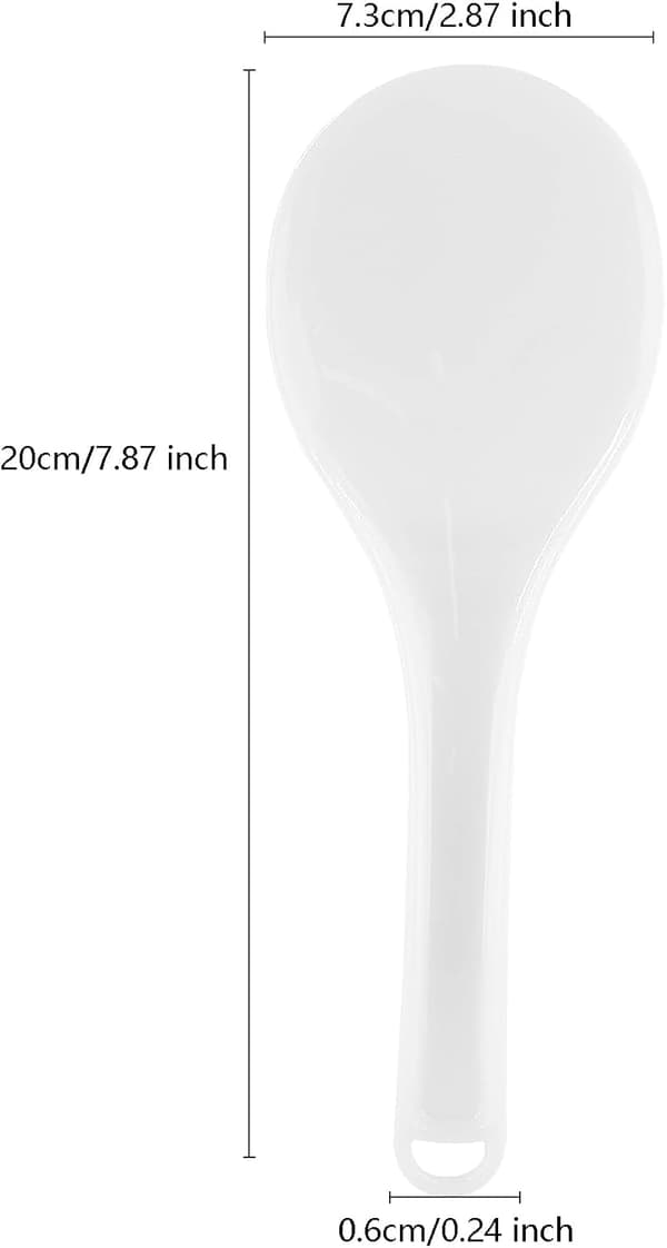 2-delt risskje og -spade i plast, hvit, 20 cm White E
