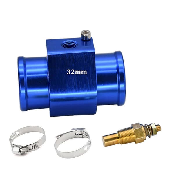 52mm Bil Auto LED Vanntemperaturmåler Kit 100-250+ 32mm Sensor Adapter Yo