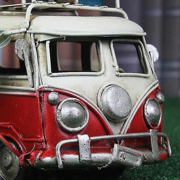 Kreativ Hjem Klassisk Metall Bussmodell Gave Retro Jern Bilmodell A