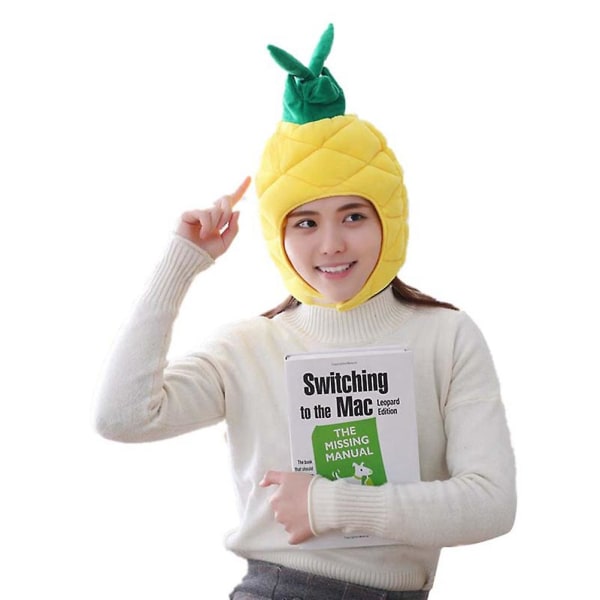 Babytøj Dyr Fest Hat Ananas Kostume Børn Sjov Tegneserie Ananas Plys Hat Børn Kostume