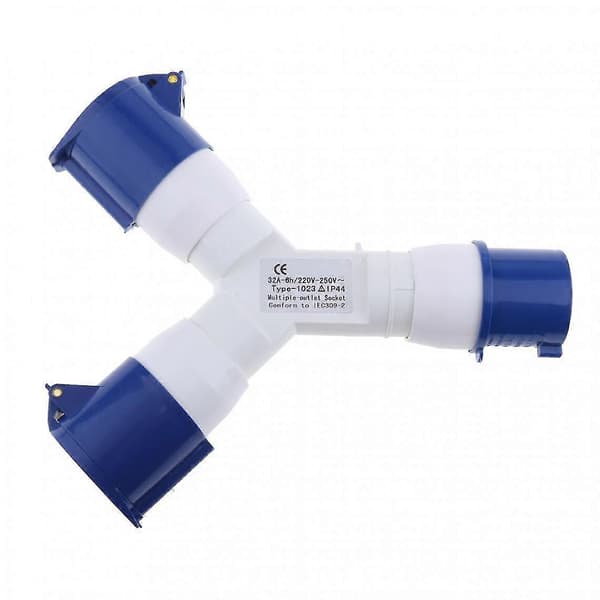 220V 32A Industrielt Strømuttak 3-veis Splitter