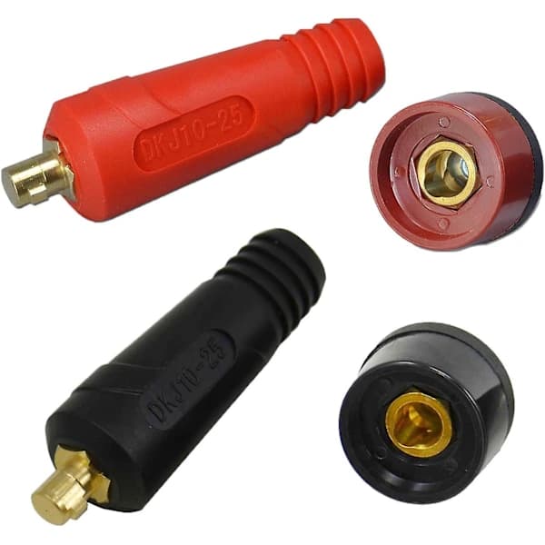 4 stk. loddekabelpanelstik, 200amp hurtigforbindelsesstik (dkj10-25 & Dkz10-25)