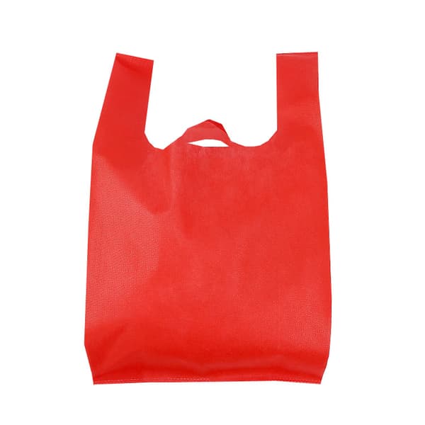 Eco-friendly shopping bag 35x60 cm red