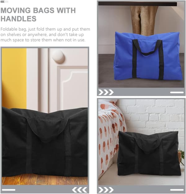 2 Pcs Multifunctional Storage Bag Quilt Storage Bag Large Capacity Oxford Cloth Cotton Foldable Solution