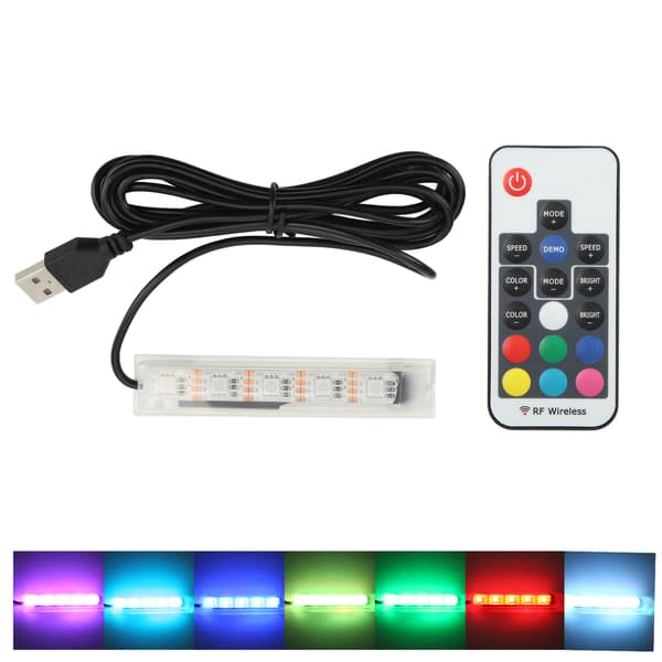 USB Remote Control LED Aquarium Light for Micro Aquarium Black Cable