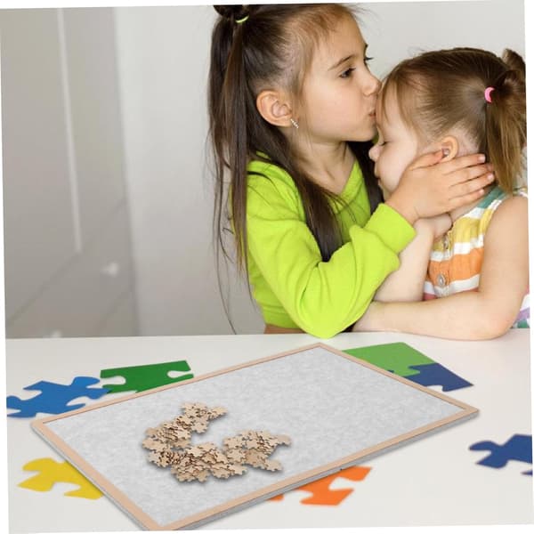 Halkfri vikbar pusselmatta ram 40x60cm för 500 bitars pussel bärbar organisatör