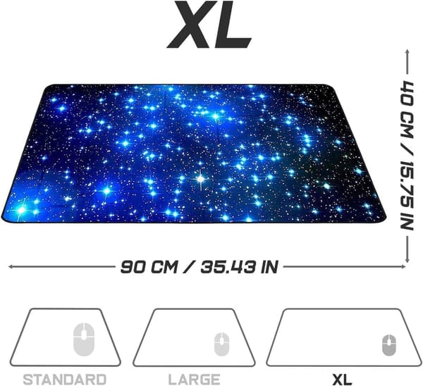 XL Gaming Musematte - 900 x 400 mm - Gamer Musematte - Speci