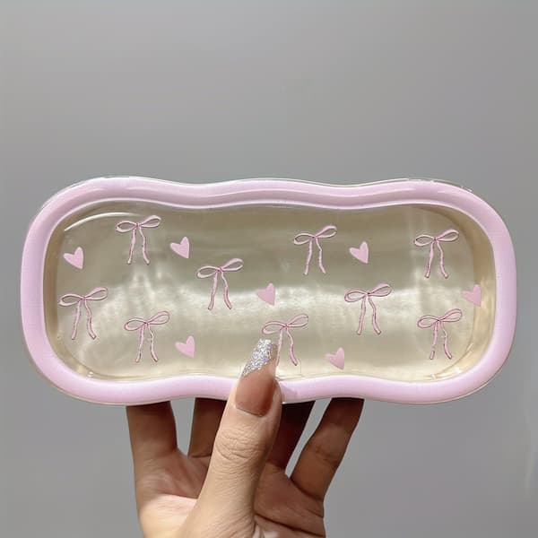 Hard Shell Glasses Case, Transparent wxspss Case, Cute Case for Sunglasses and Reading Glasses