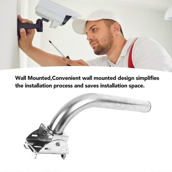 Väderstationsmonteringsstolpe Utomhus Justerbar 36cm Antennmonteringsstolpe Universalfäste