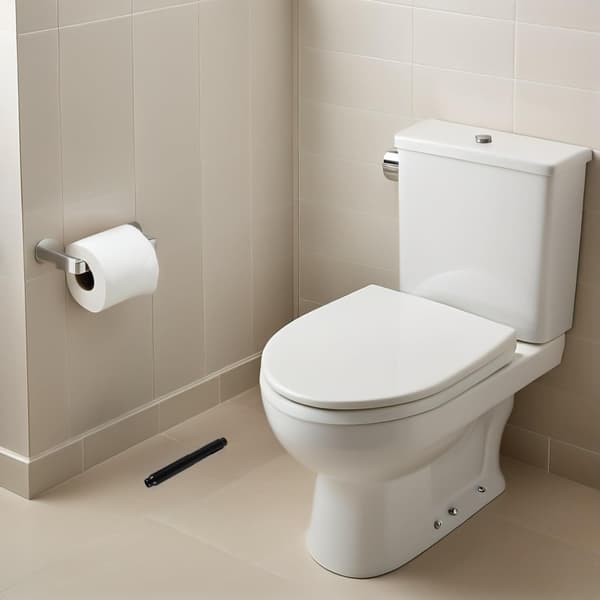 2 stk. toiletpapirholdere i rustfrit stål, fjederbelastet rullespindel