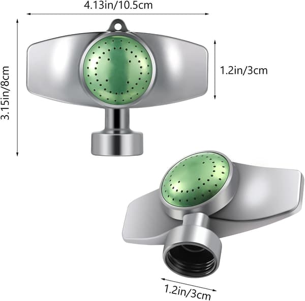 Metalsprinkler til haveplæne, grøn, 3 stk. grøn