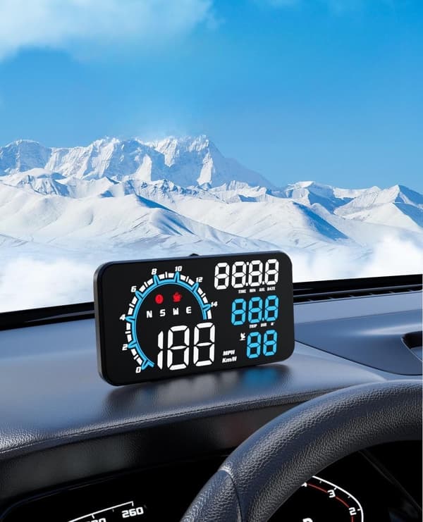 Speedometer, automatic time and speed display, car head-up display, applicable to all vehicles