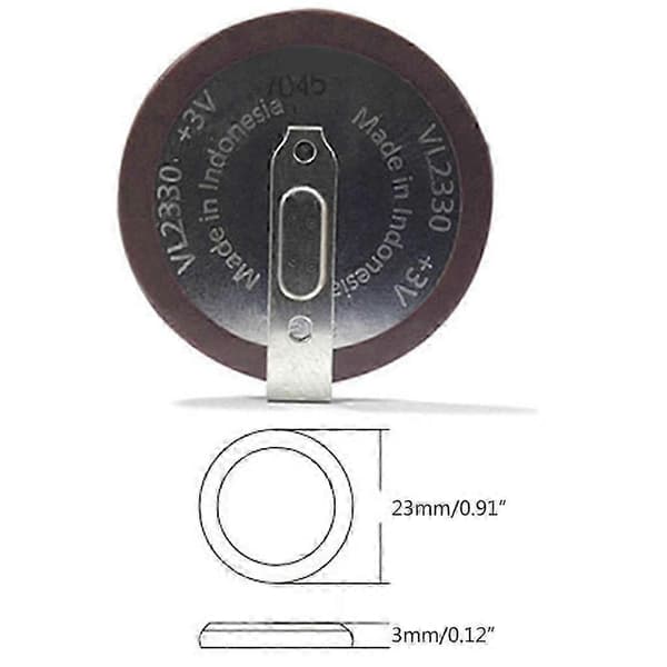 3V Lithium-knapcellebatterier til nøglebrik til Panasonic Batteri VL2330 Ur Lommeregner Termometer Gl