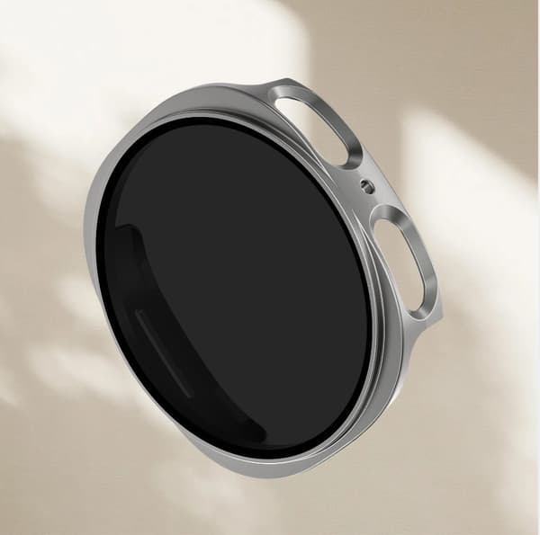 44mm Compatible With Samsung Watch8 Protective Case With Integrated Privacy Filter Dark Grey PC Material Grey M Grey M M Grey