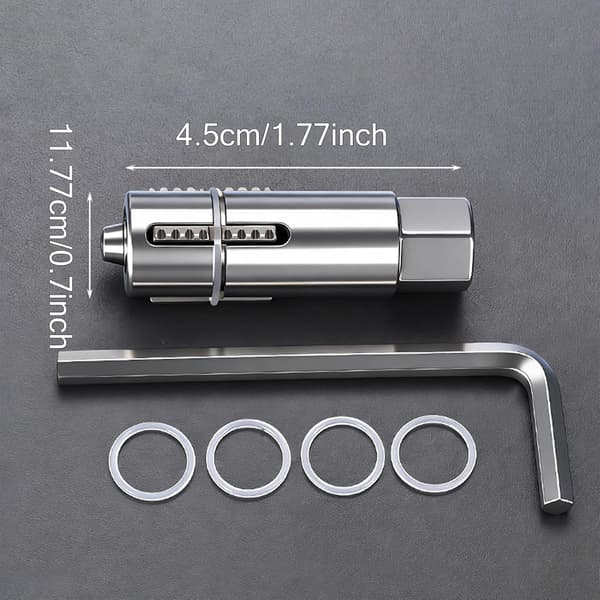 Broken Pipe Extractor | Heavy-Duty Adjustable Tool, 12mm and 14mm Pipe Screw Extractor with Hex Wrench, for Valve Threads