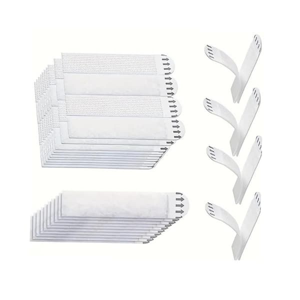 Removable Adhesive Picture Frame Hook and Loop Fastening Strips, 16x46mm, 12 Pairs