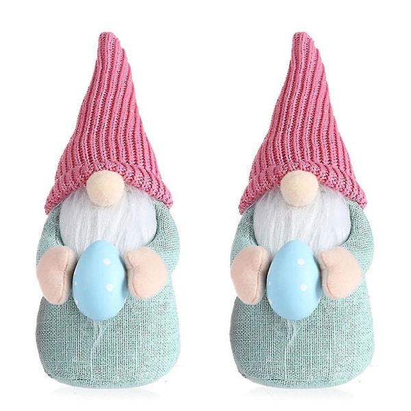 Pääsiäispukki-nukke Bunny Gnomes -munan halaava plussinukke pöytäkoriste, sopii kotiin, festivaaleille ja juhliin