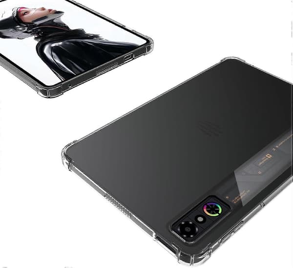 Cover til RedMagic Astra Gaming Tablet, Blød TPU-bagside, Transparent Rød