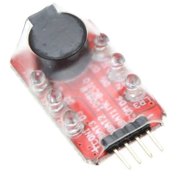 4X Højttaler Lipo Batteri Spændingsalarm Display Checker 2-3S LED Display til RC Helikopter Quadco